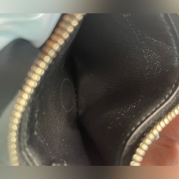 BALENCIAGA Spray Dot Pattern Leather Coin Wallet w/Strap & dust bag - Picture 7 of 7